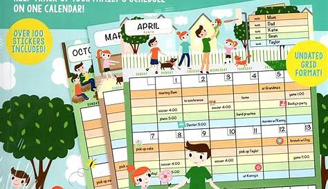 Personalised Tall Family Acrylic Monthly Wall Calendar TwentySeven