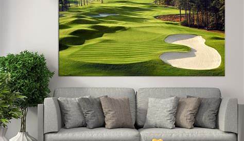 Golf Course Wall Art Golf Сlub Canvas Golf Course Wall | Etsy