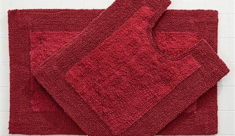 Addy Home Plush Collection Bath Rug or Runner - RED (24 in x 60 in