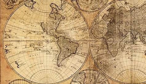 Vintage World Map Canvas Print | Map canvas print, Ancient maps, World