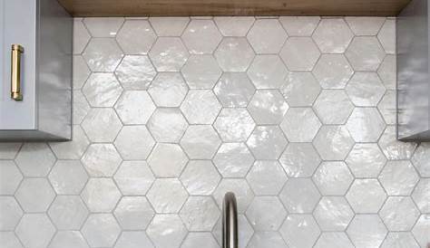 Hexagon Tile Kitchen, Kitchen Wall Tiles Modern, White Hexagon Tiles