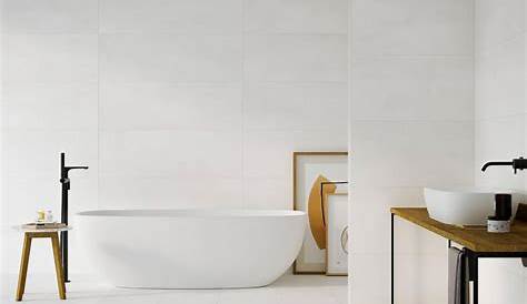 Studio White Matte Porcelain Tile | White bathroom tiles, White tile