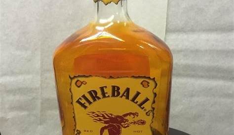Fireball Whiskey Large 1.75L Liquor Bottle TABLE LAMP with