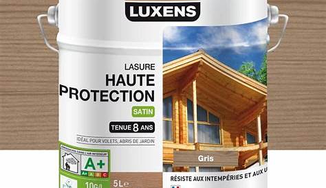 Lasure Luxens LUXENS Haute Protection 5 L, Blanc , Gris