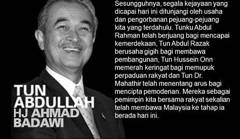 Biografi Tun Abdullah Ahmad Badawi – Perdana Leadership Foundation