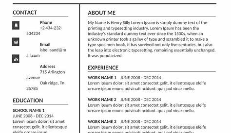 New Curriculum Vitae Format - Free Samples , Examples & Format Resume