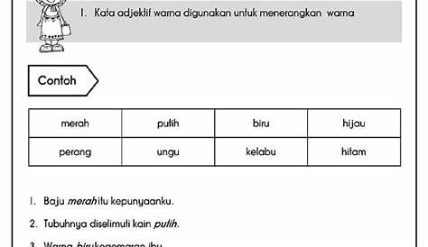 Latihan Bahasa Melayu Tahun 2 Kata Adjektif - Tahun 2 Kata Adjektif