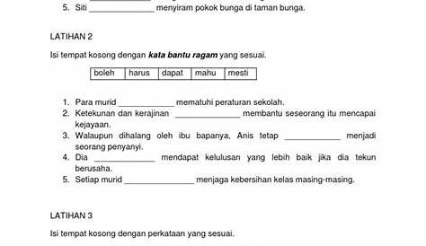 Contoh Soalan Kata Bantu Bahasa Melayu Pemahaman Tahun 5 - MaiazebVillegas