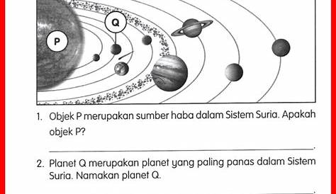 Sains: Sistem Suria: Tahun 3: Ahli Sistem Suria 1. Lengkapkan Peta I