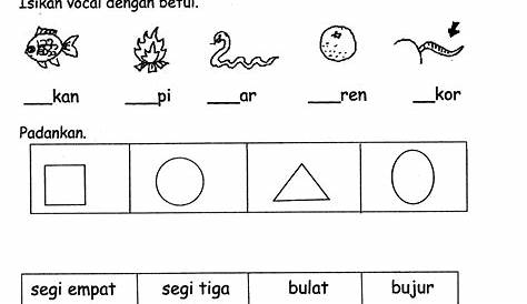 Latihan Bahasa Melayu Untuk Murid Prasekolah Tadika (tahun 4 - 6