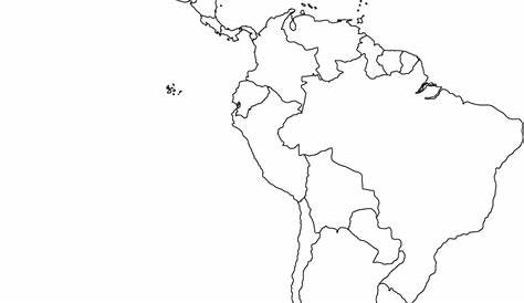 Legible Latin America Map Study Blank Map Central And South America