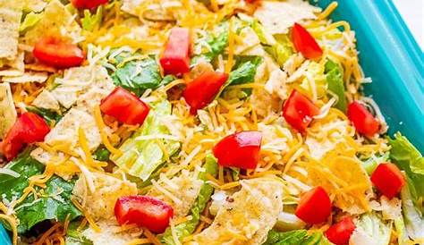 Layered Taco Salad With Meat
