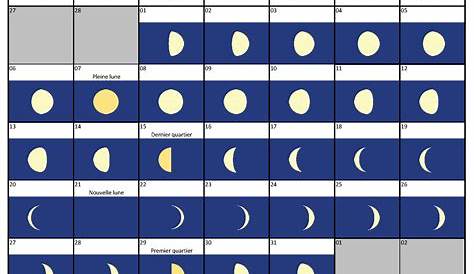 Phases de la Lune : Calendrier lunaire 2024