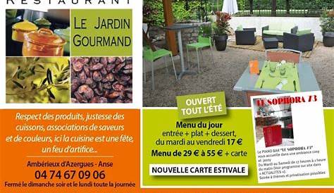 Au Jardin Gourmand restaurant, Roanne, 1 All. Claude Barge - Critiques