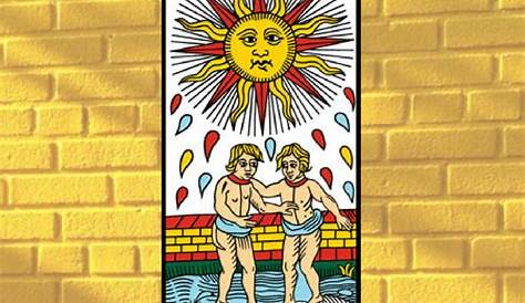 Le Soleil Tarot Card Print the Sun Bright Colorful Orange XIX - Etsy India
