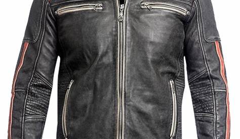 Cafe Racer Vintage Distressed Antique Black Leather Jacket - FJ