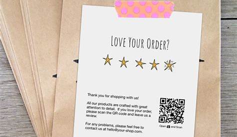 Custom Business Leave A Review Cards Thank You Scratch off Etsy