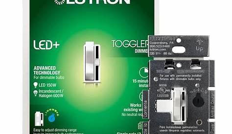 Led Light Dimmer Switch Lowes Legrand SinglePole Ivory LED Decorator In