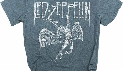 Led Zeppelin Falling Angel Distressed Inked Hand Drawn Logo Swan Song