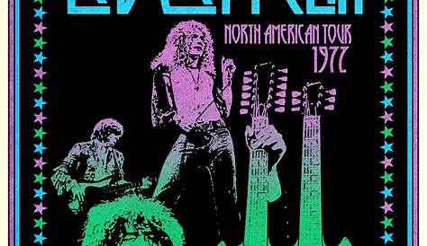 Led Zeppelin Music Poster Iron On Transfer #17 - Divine Bovinity Design