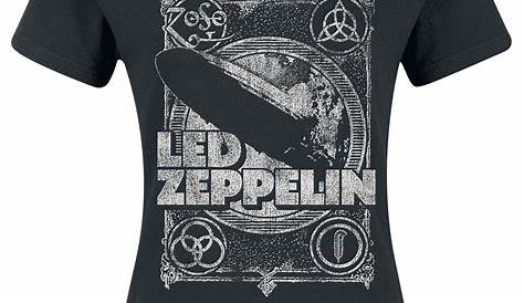 Led Zeppelin Logo Unisex Black T Shirt Graphic Tee Led Zeppelin Men