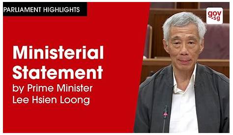 PMO | Intervention by PM Lee Hsien Loong at the Ministerial Statements