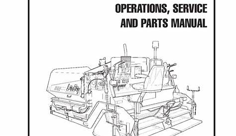 Leeboy 8500 Parts Manual
