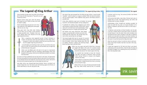 The Legend of King Arthur - KS2 Facts and Information Sheet