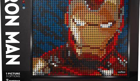 LEGO ART Marvel Studios Iron Man 31199 Wall Art comes with a soundt...