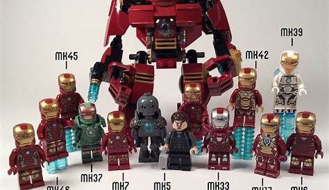 56pcs Ironman Minifigures Fit Lego Minifigure Ironman