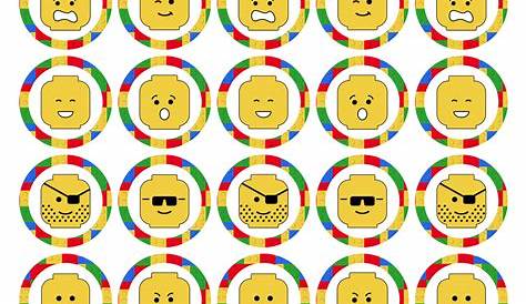 Lego Cupcake Toppers Printable - Paper Trail Design