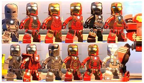All the general release Lego ironman armours #lego #ironman | Lego