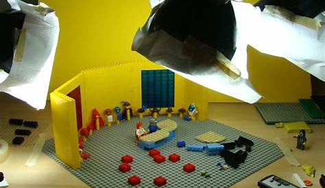 LEGO stop motion animation LEGO minifigure creates his own stop motion