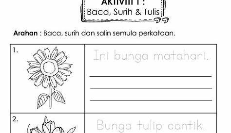 Lembaran Kerja Prasekolah Tema Bunga-Bungaan : Rph Tumbuh Tumbuhan Pdf