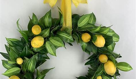 Lemon Wreath Spring Decor