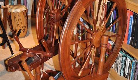 A bobbin on the Lendrum Saxony wheel. Spinning wheel, Handspun yarn