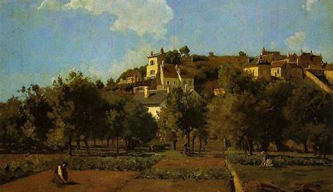 Camille Pissarro: L'Hermitage at Pontoise 1867 (Olio su tela)