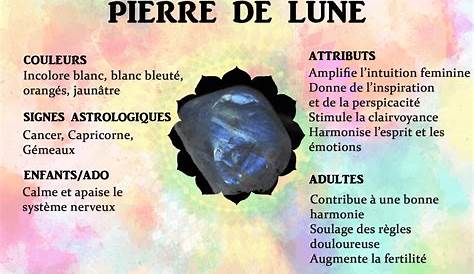 Pierre de Lune - Vertus des pierres - Lithothérapie - France Minéraux