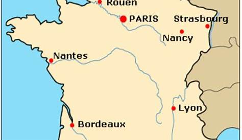 Carte De France Avec Principales Villes A Imprimer - carte des grandes