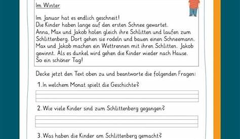 Text Lesen Und Fragen Beantworten 3 Klasse - kinderbilder.download