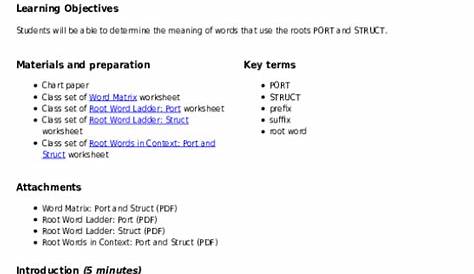 ELA Mini Lesson - Root Words | Root words, Root words activities, Mini