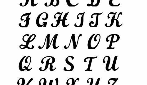 Letra Cursiva para Imprimir: Moldes Grátis do Alfabeto | Lettering