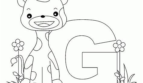 Letter G Coloring Sheets