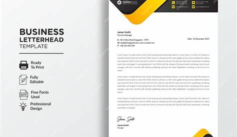 Premium Vector | Modern corporate letterhead template