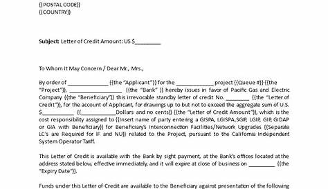 Download Credit Reference Letter From Utility Company for Free | Page 2