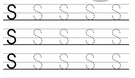 Letter S Tracing Sheets