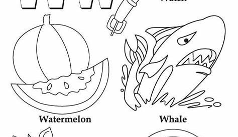 Letter W Coloring Pages Free Printable Coloring Pages for Kids