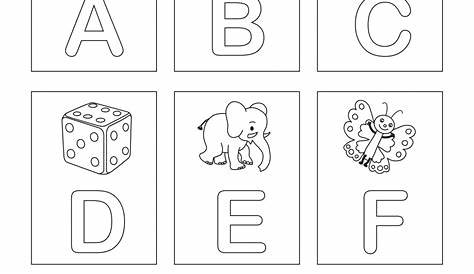 Lettere Dell'alfabeto Da Stampare Formato A4 / Stampa disegno di