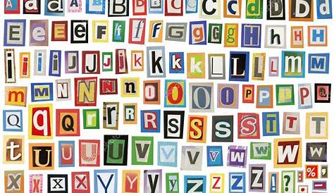 Lettere di giornale ritagli alfabeto smashbook numeri sticker | Etsy Italia