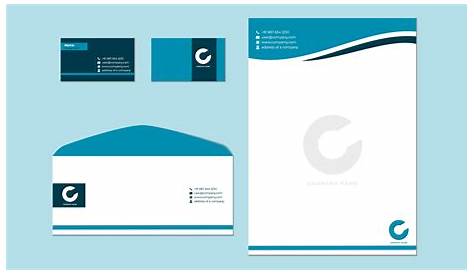 Business Card Letterhead Envelope Template